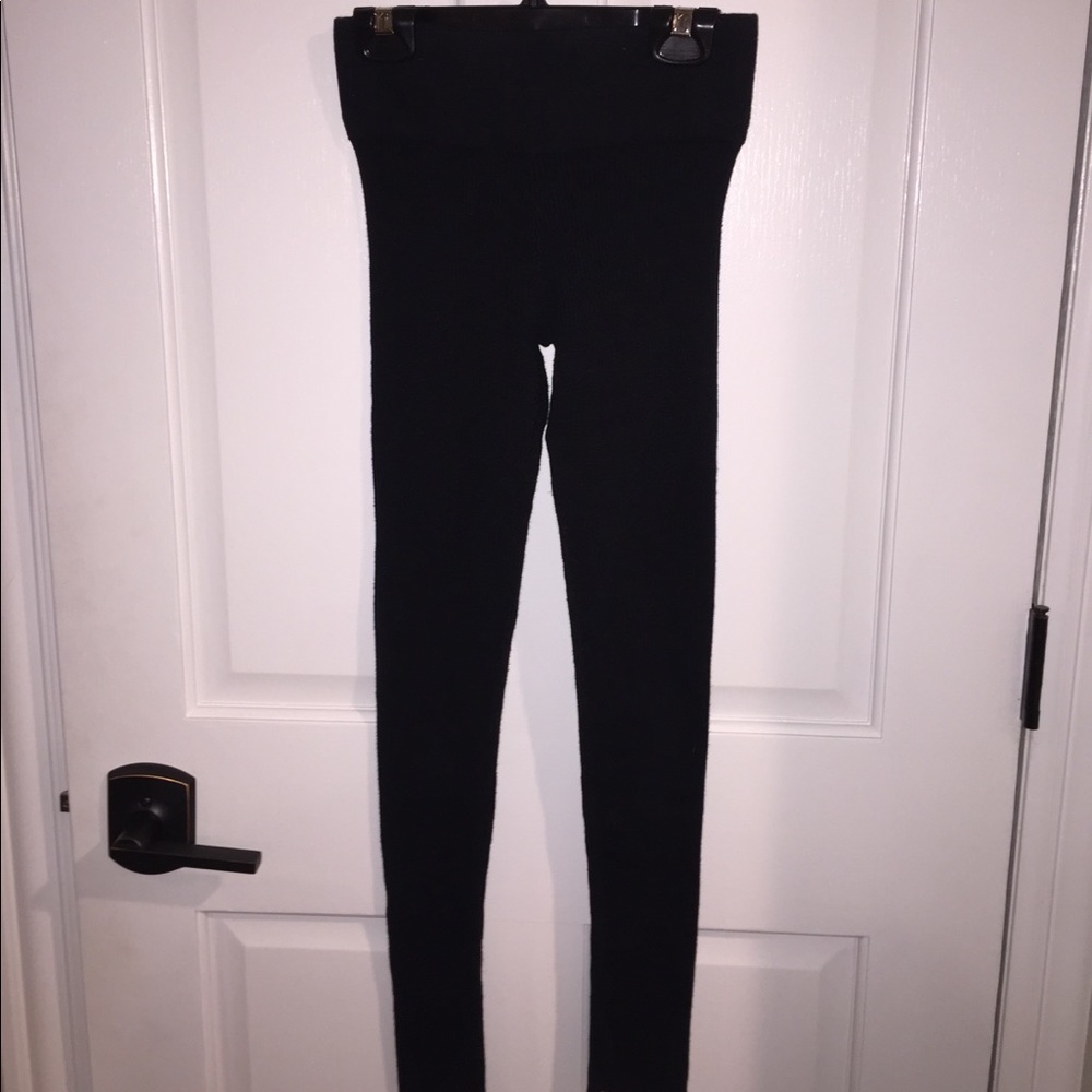 Black Ribbed Leggings